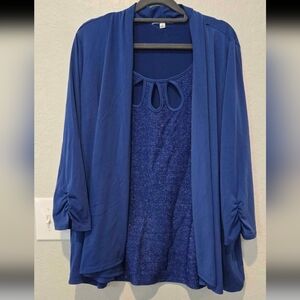 Sparkly Layered Top - 2X